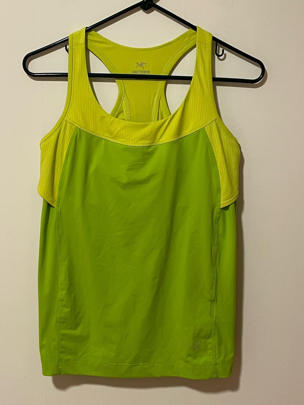 Arc'teryx Women's Neon Lime Climbing, Running, Workout Racerback Tank Size M